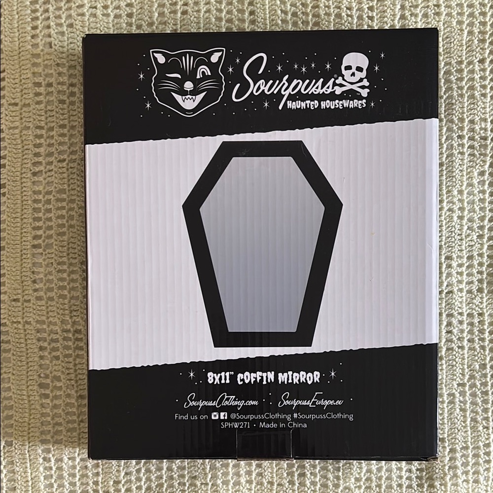 SOLD★ Sourpuss Coffin Mirror